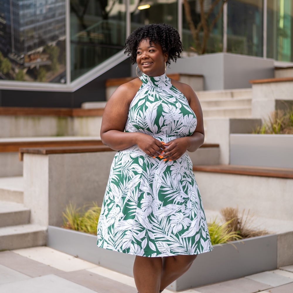 Lane Bryant Tropical Print Dress